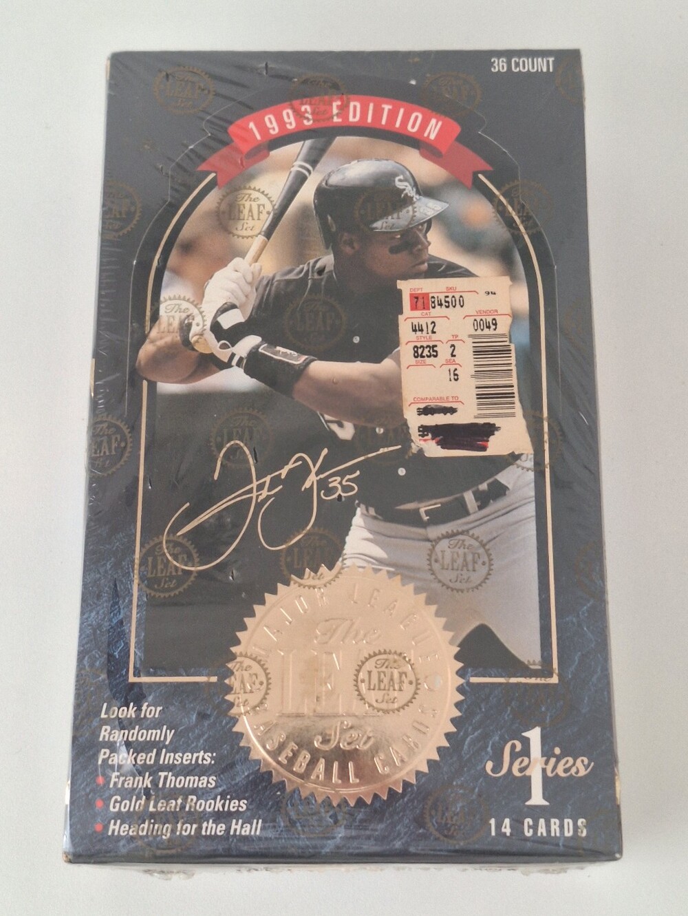 1993 Gold Leaf box of baseball cards - NWT
